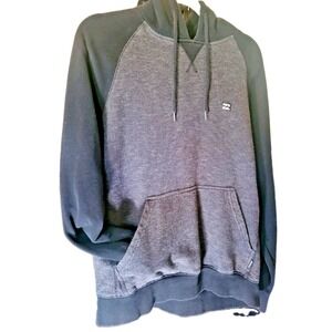 Billabong Hooded Sweatshirt Men's Sz Large Black 85% Cotton, 15% Poly Surf Beach